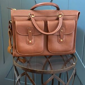 Brand New!! Ghurka Chestnut Leather Briefcase.